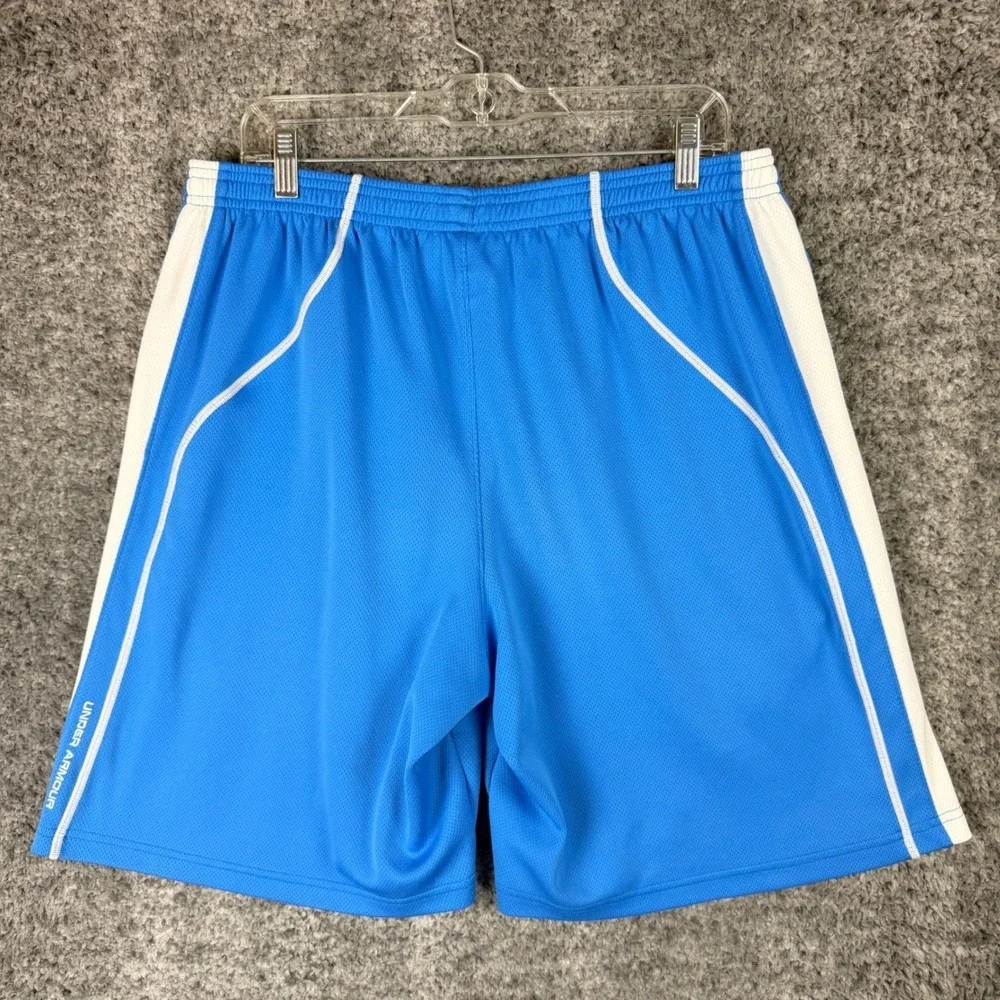 Under‎ Armour Men's XL Blue Mesh Athletic Basketball Shorts Loose Fit Summer